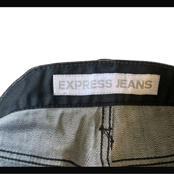 Mens Express Faded Black Jeans - Picture 2 of 4